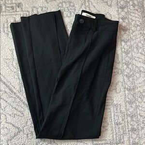 ASOS Pull & Bear High Waist Tailored Straight Leg Pants With Front and Back Seam